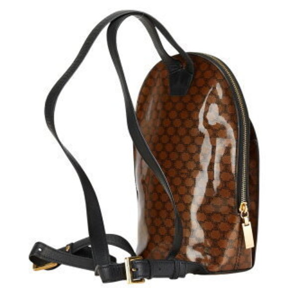 Celine Macadam Rucksack Backpack Brown Black Enamel - Picture 3 of 8